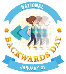 National backward day banner design