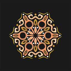 Modern mandala art vector design with a beautiful mix of colors, suitable for all advertising design needs, both for business card designs, banners, brochures and others. EPS format files
