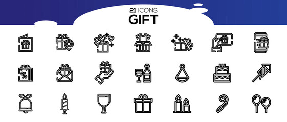 GIFT ICON SET DESIGN