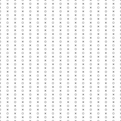 Minimal concept seamless pattern between O and X on wallpaper for décor card, gift wrapping Seamless geometric pattern on dark background. 02