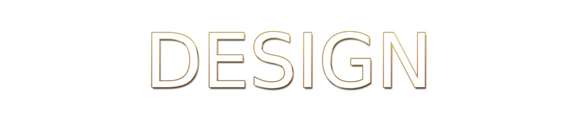 design golden typography banner on transparent background