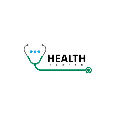 stetoskop consultation health logo care hospital design