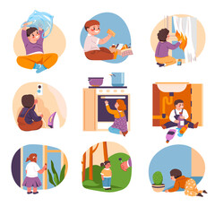 Danger for baby at home, risk of harm for kid