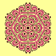 Modern mandala art vector design with a beautiful mix of colors, suitable for all advertising design needs, both for business card designs, banners, brochures and others. EPS format files