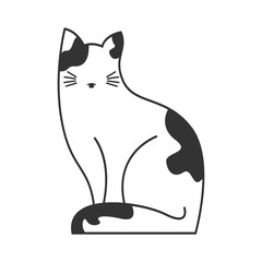 Cat icon logo design