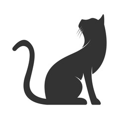 Cat icon logo design