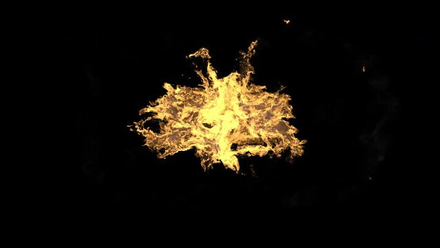 Start race fire countdown - with alpha channel.
