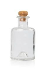 Old Glass Bottle Isolated, Vintage Bottles Collection