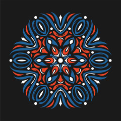 Modern mandala art vector design with a beautiful mix of colors, suitable for all advertising design needs, both for business card designs, banners, brochures and others. EPS format files