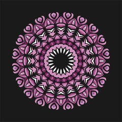 Modern mandala art vector design with a beautiful mix of colors, suitable for all advertising design needs, both for business card designs, banners, brochures and others. EPS format files