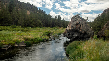 river in the mountains