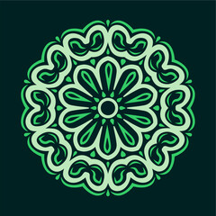 Modern mandala art vector design with a beautiful mix of colors, suitable for all advertising design needs, both for business card designs, banners, brochures and others. EPS format files