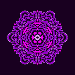Modern mandala art vector design with a beautiful mix of colors, suitable for all advertising design needs, both for business card designs, banners, brochures and others. EPS format files