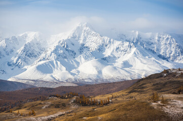 View of Altay mountains in the autumn
