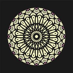 Modern mandala art vector design with a beautiful mix of colors, suitable for all advertising design needs, both for business card designs, banners, brochures and others. EPS format files