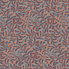 Small branches pattern design colorful illustration background