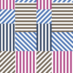 Obraz premium Textile geometric pattern design seamless vector background