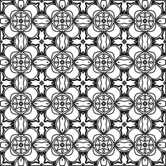 Stylish texture with figures from lines.
Abstract geometric black and white pattern for web page, textures, card, poster, fabric, textile. Monochrome graphic repeating design. 