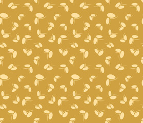 Japanese Round Cute Butterfly Vector Seamless Pattern