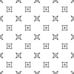 Stylish texture with figures from lines.
Abstract geometric black and white pattern for web page, textures, card, poster, fabric, textile. Monochrome graphic repeating design. 