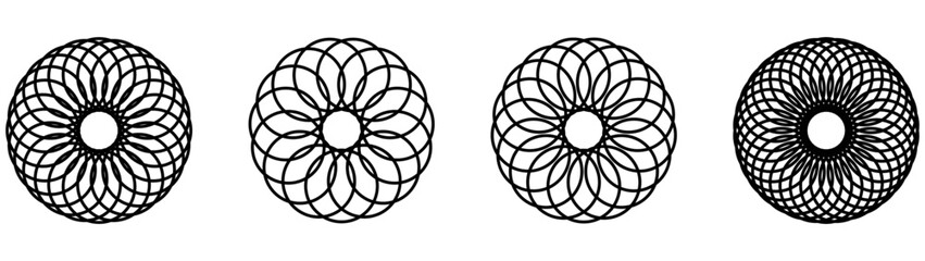 geometric shape illusion vector illustration