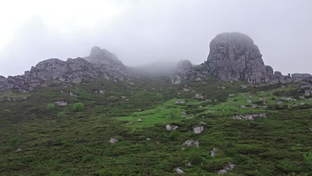 One of the peaks at Stara Planina mountain, Babin zub.