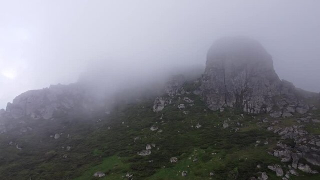 One of the peaks at Stara Planina mountain, Babin zub.