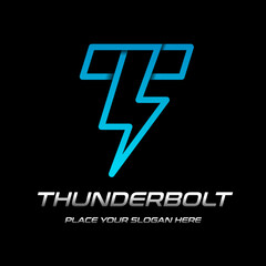 Flash T letter vector logo template. This font with thunder symbol. Logotype. Alphabet suitable for fast, power, electric, identity, moving and speed.