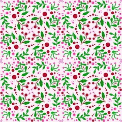 The Colorful of Garden in Fabric Seamless Pattern