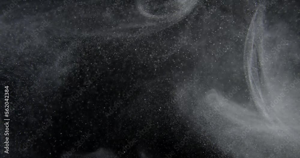 Canvas Prints system of dust particles on black screen overlay. filmed with red camera in slow motion. abstract sh