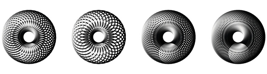 geometry shape illusion vector illustration