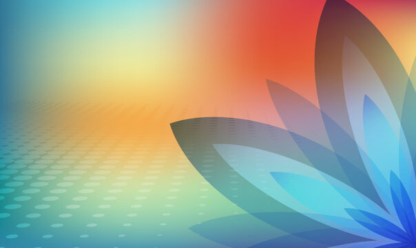 Floral theam background colors template wellness card01