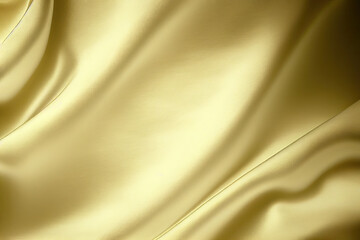 Golden, ivory silk background, Generative AI