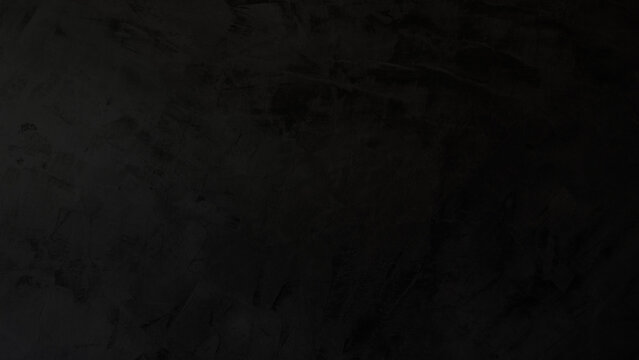 Black Grunge Background with copy-space. Premium Dark Grey Concrete Texture Banner.