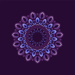 Modern mandala art vector design with a beautiful mix of colors, suitable for all advertising design needs, both for business card designs, banners, brochures and others. EPS format files