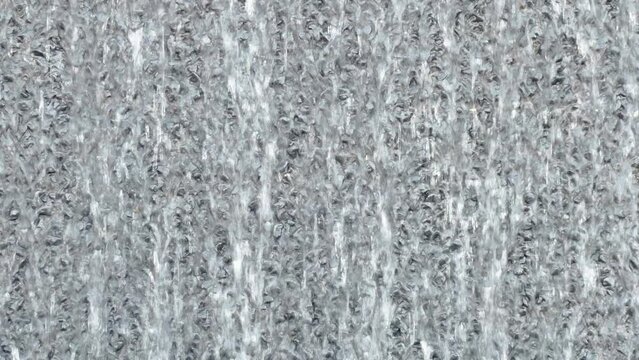 Water running down a wall in Dubai