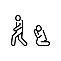 Back line icon for excluded