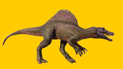 Spinosaurus roaring dinosaur