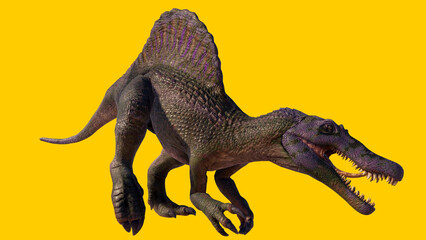 Spinosaurus roaring dinosaur