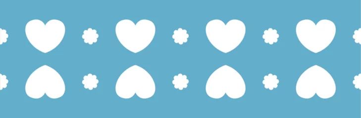 Keuken spatwand met foto Blue heart-shaped notes, note papers, post-it notes © wen
