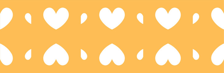 Yellow heart-shaped notes, note papers, post-it notes
