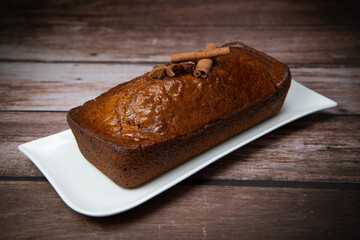 Traditional spice gingerbread cake with honey, ginger, cinnamon, nutmeg. High quality photo