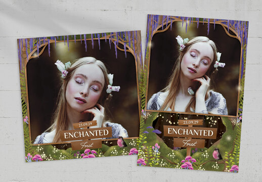 Enchanted Forest Photo Booth Layout with Fantasy Theme