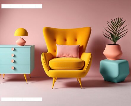 4K Resolution Or Higher, Design A Template Solid And Modern For Sell Online On Instagram Furniture. Generative AI Technology