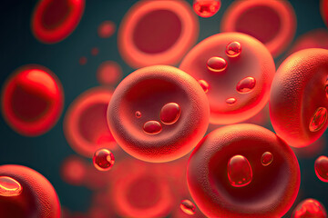 Generative AI of Red Blood Cells Flowing in a Vein at Plasma Level for Cardiovascular Science and Microscopic Biology: An Illustration of the Human Microbiology of the Circulatory System