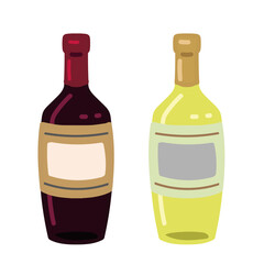 シンプルなワインボトル