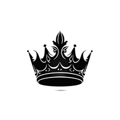 Royal crown icon isolated from background.