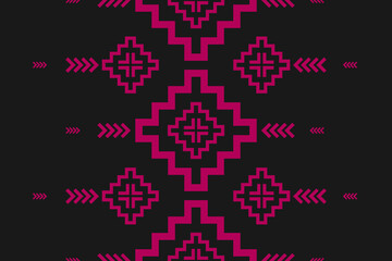 Geometric ethnic seamless pattern traditional. Aztec ethnic ornament print. Tribal pattern style. Design for background, fabric, clothing, carpet, textile, batik, embroidery.