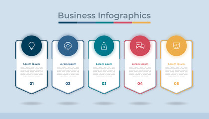 Fototapeta na wymiar Timeline Infographics Business Data Visualization Process Chart. Abstract Diagram Graph with Steps, Options