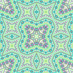 American seamless pattern vector design. Modern geometric background. Scarf print in ethnic style.